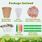 Garden Paper Pot Craft Kit 20 Pack Flower Plant Spring Craft with 50pcs Adhesive Foam Stickers 20pcs Paper Mache Pots Label Pen Flower Planting Growing Kit Science for Kids